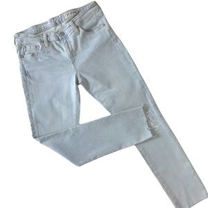 AG Adriano Goldschmied Jeans Prima Cigarette Ankle Style Raw Frayed Hem Size 28R